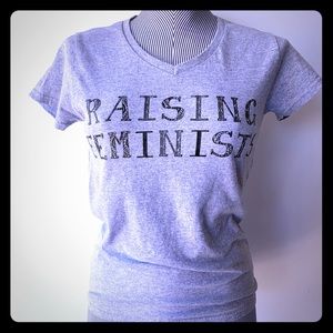 “Raising Feminists” Home-printed T-shirt